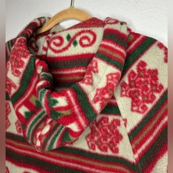 Vintage Mulberry Street Full Zip Aztec Print Fleece Jacket Women’s Large - Picture 10 of 15